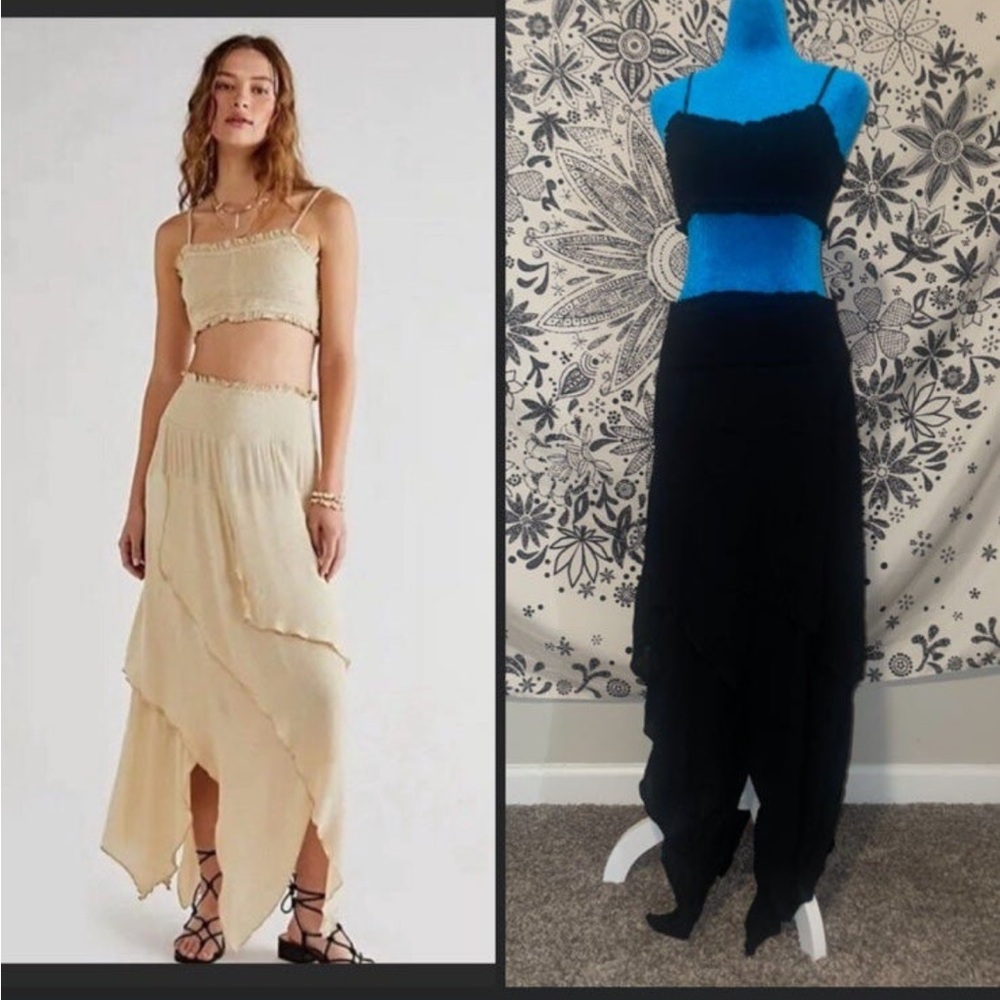 NWT Free People Primo Perfect 2 piece set E-25 in black